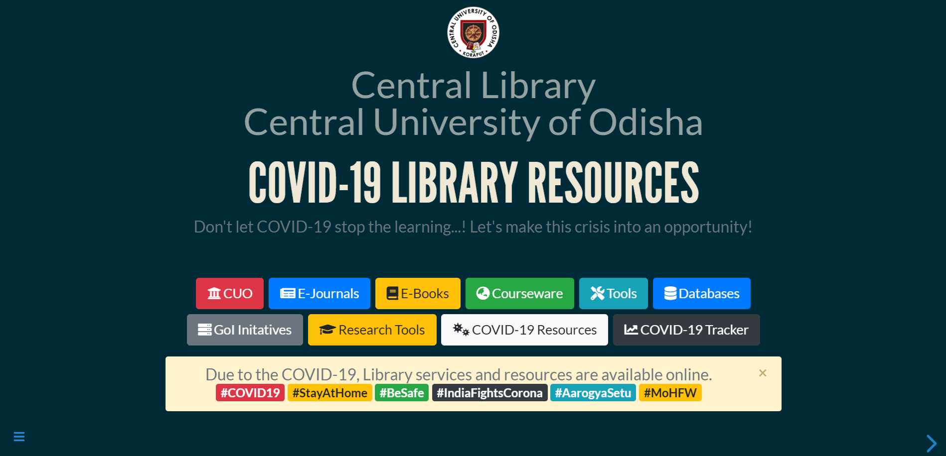 COVID-19 Resources Homepage